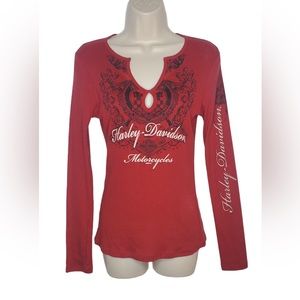 Harley-Davidson Women’s Brick Red Top Size Small